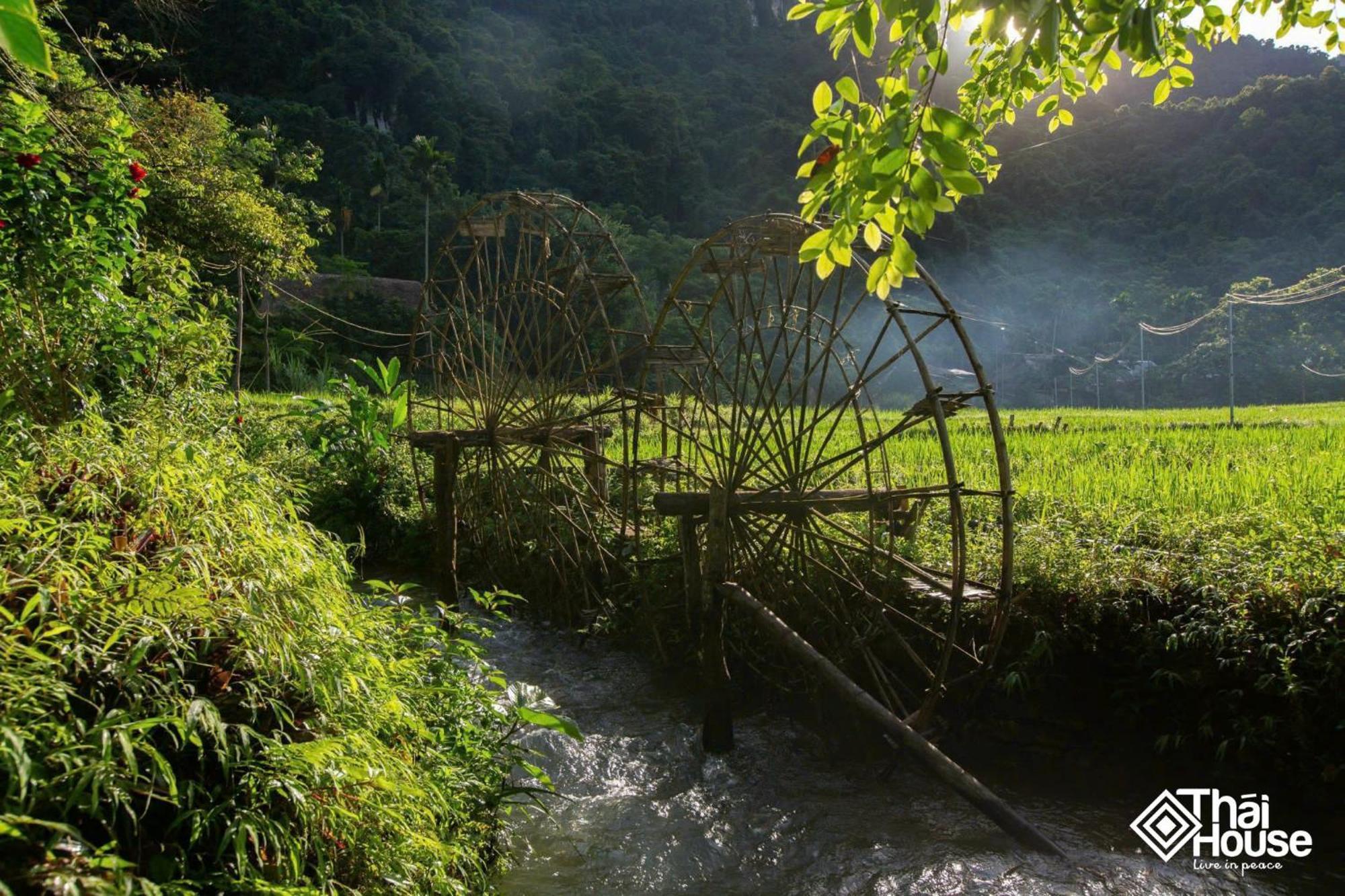 Thai House Pu Luong - Century Old Stilt House With Terrace Views Huong Ba Thuoc 외부 사진